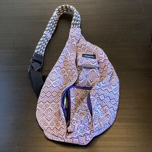 Kavu Purple Geometric Crossbody Bag